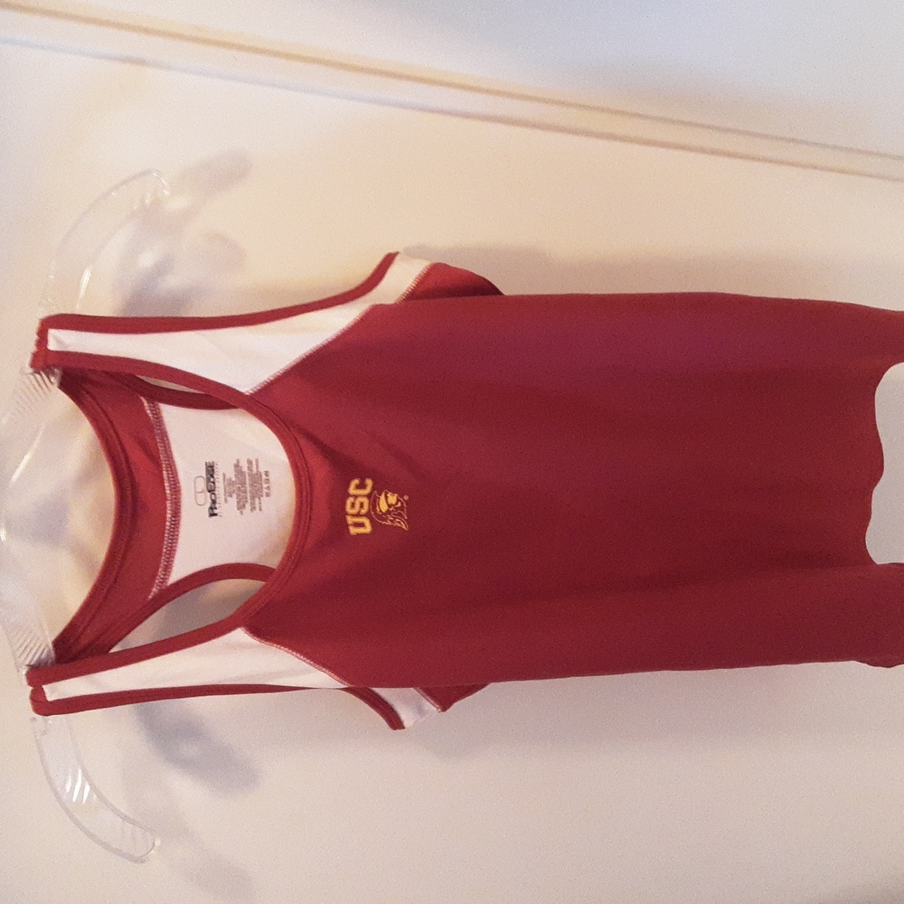 Russell Athletic Red and White USC Tank Top